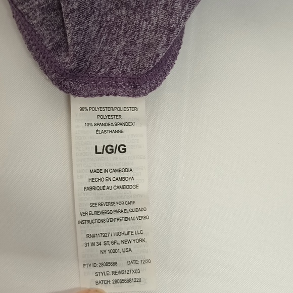 Reebok athletic race back tank top women Sz Large EUC - Picture 7 of 7